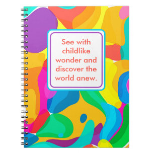 Childlike Wonder & Bright Circus Colors Notebook