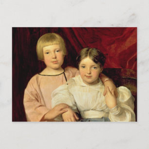 Children, 1834 postcard
