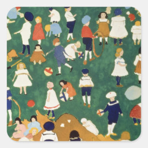 Children, 1908 square sticker