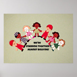 Children against bullying poster