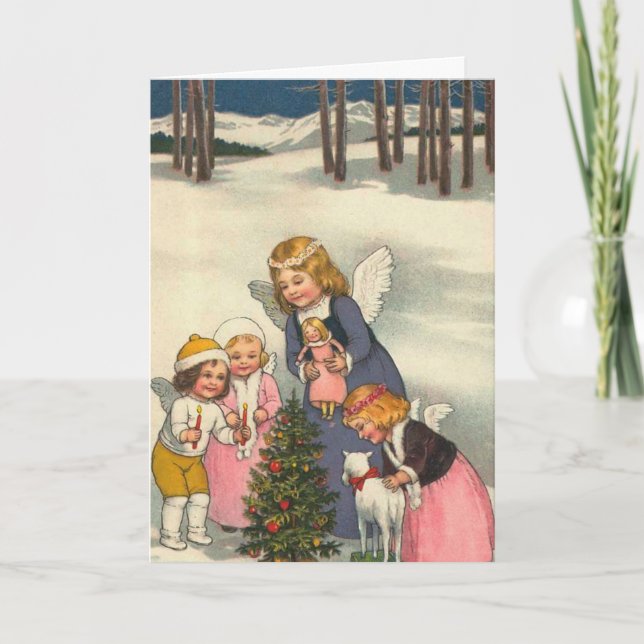 "Children and an Angel" Christmas Card (Front)