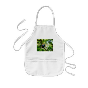 Children and Ducks in Park Kids Apron