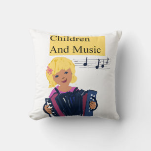 Children And Music Cushion