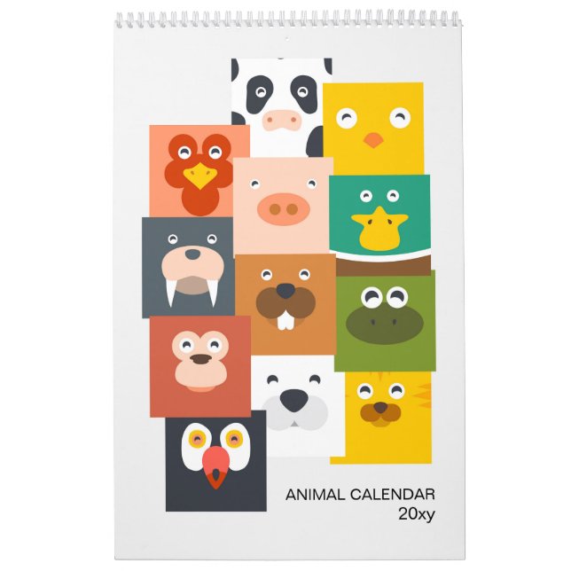 Children Animal Calendar (Cover)