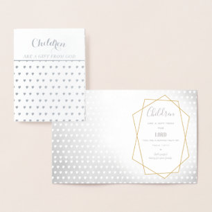 Children are a gift from God Foil Card