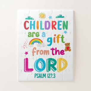 Children Are a Gift from the Lord Kids 30 Piece Jigsaw Puzzle