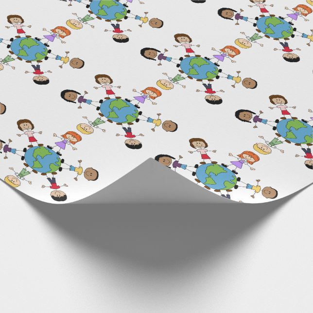 Children Around the World Wrapping Paper (Corner)