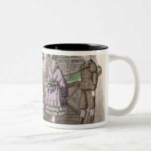 Children at Play Two-Tone Coffee Mug