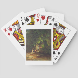Children by a Brook, c.1822 (oil on panel) Playing Cards