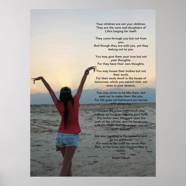 Children by Kahlil Gibran 18X24 Poster (Front)