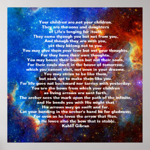 Children by Kahlil Gibran Poster