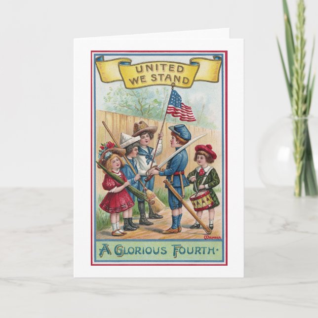 Children Celebrate the Fourth Card (Front)
