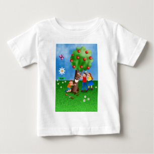 Children Celebrating Tu B'Shevat Planting Trees Baby T-Shirt