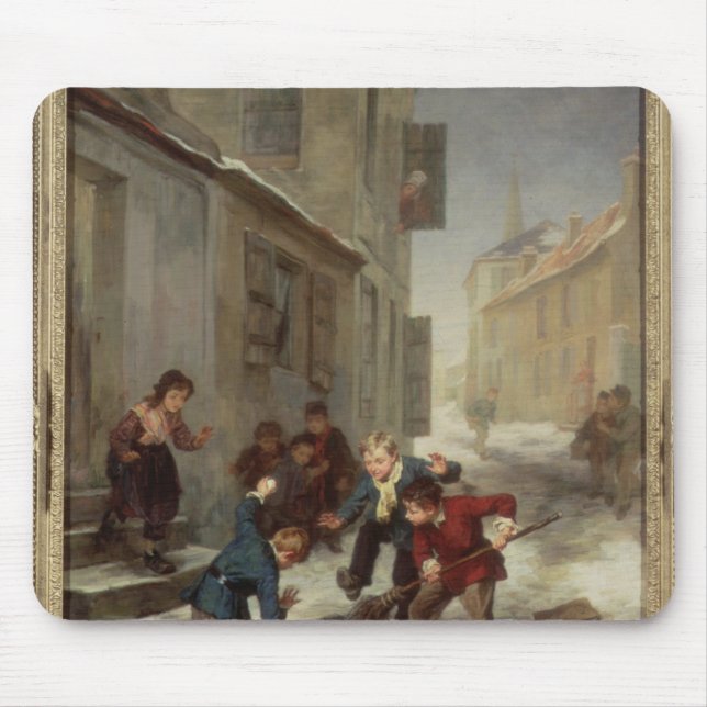 Children Chasing a Rat Mouse Mat (Front)