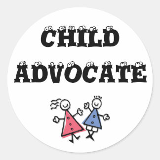 children, CHILD, ADVOCATE Classic Round Sticker