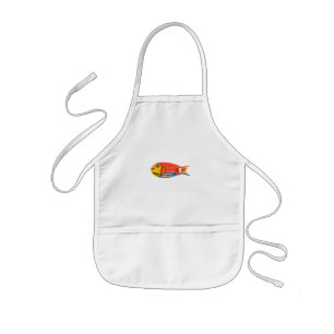 CHILDREN COOKING APRON LITTLE FISH  DESIGN
