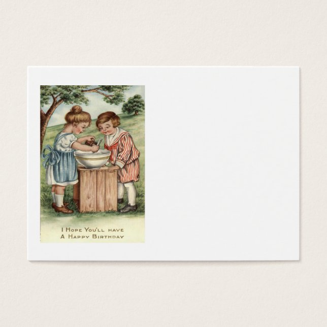 Children Cooking Baking Outdoors (Front)
