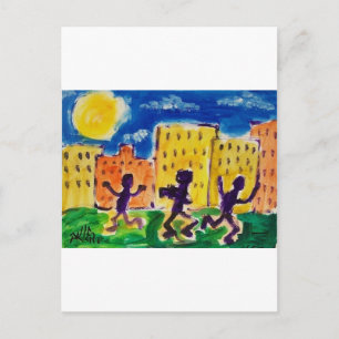 Children Dancing by Piliero Postcard