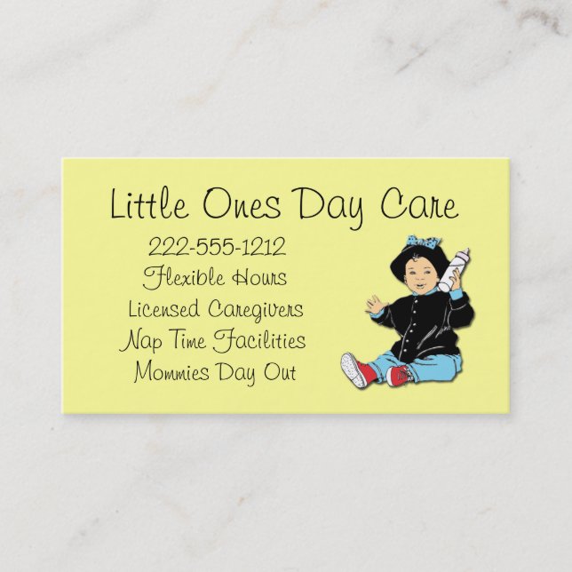 Children Day Care Business Card custom (Front)