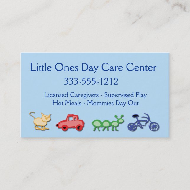 Children Day Care Business Card custom (Front)