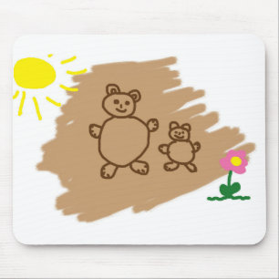 Children Drawing Mouse Mat