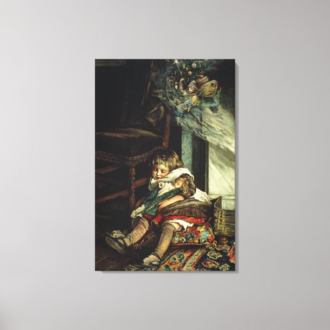 Children dreaming of toys canvas print (Front)