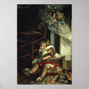 Children dreaming of toys poster