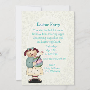 Children Easter Party Invitation