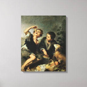 Children Eating a Pie, 1670-75 Canvas Print