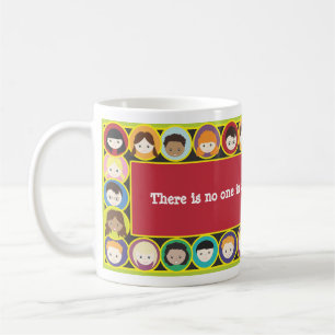 Children Faces Diversity Teacher Personalise Coffee Mug