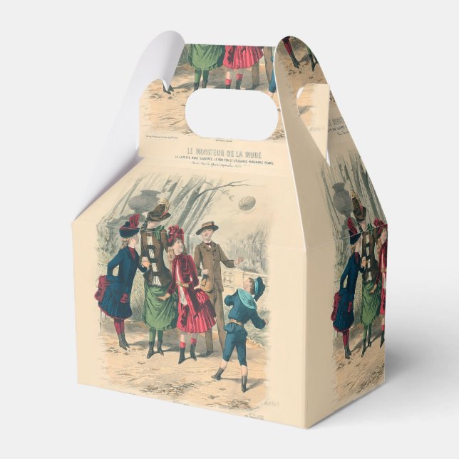 Children Family Antique Victorian Chilld Favour Box (Front Side)