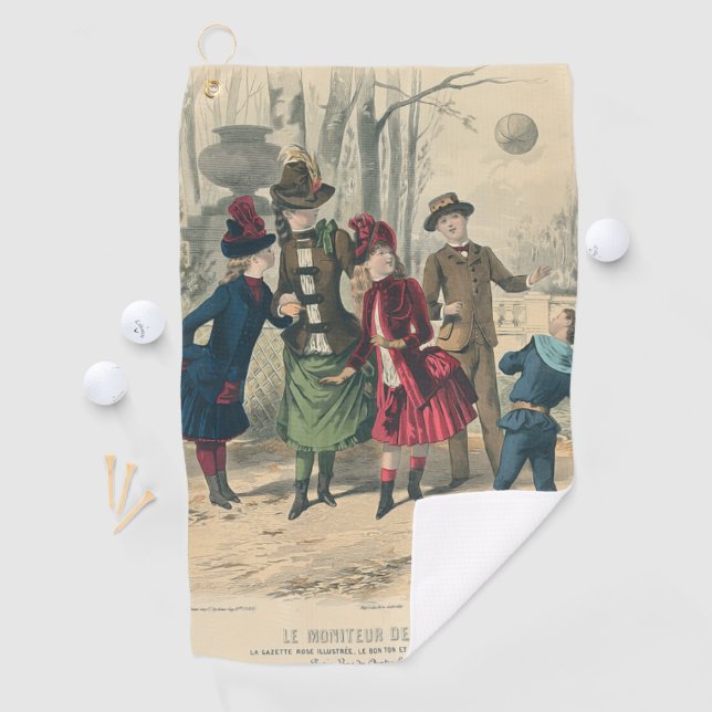 Children Family Antique Victorian Chilld Golf Towel (InSitu)