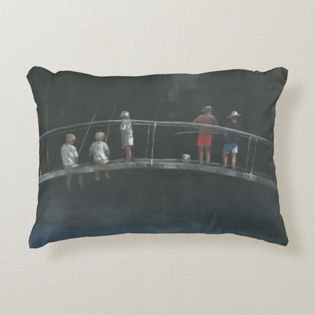Children fishing decorative cushion (Front)