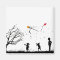 Children flying kites