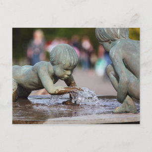Children Fountain Postcard