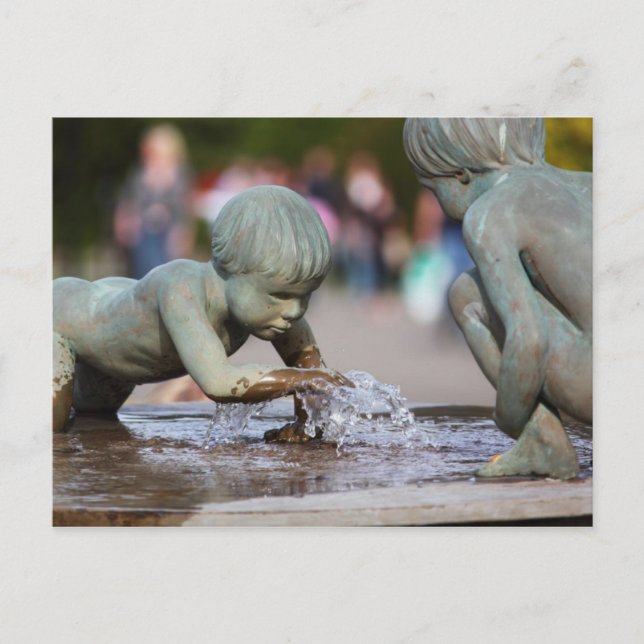 Children Fountain Postcard (Front)