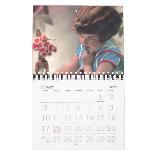 Children From the Past August 2017 - July 2018 Calendar (Jan 2027)