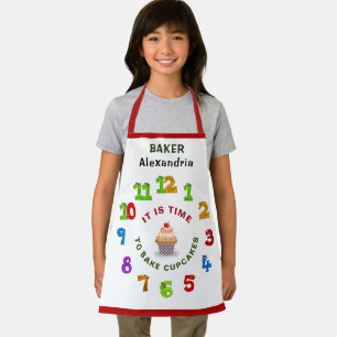 Children Fun Colourful Baking Cupcakes Personalise Apron