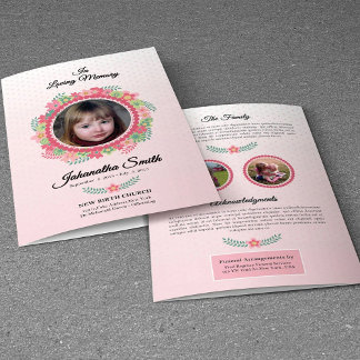 Children Funeral Program Template