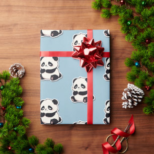 Children Gift Cute Sleepy Panda Wrapping Paper