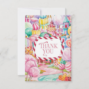 Children Greeting Candyland thank you card