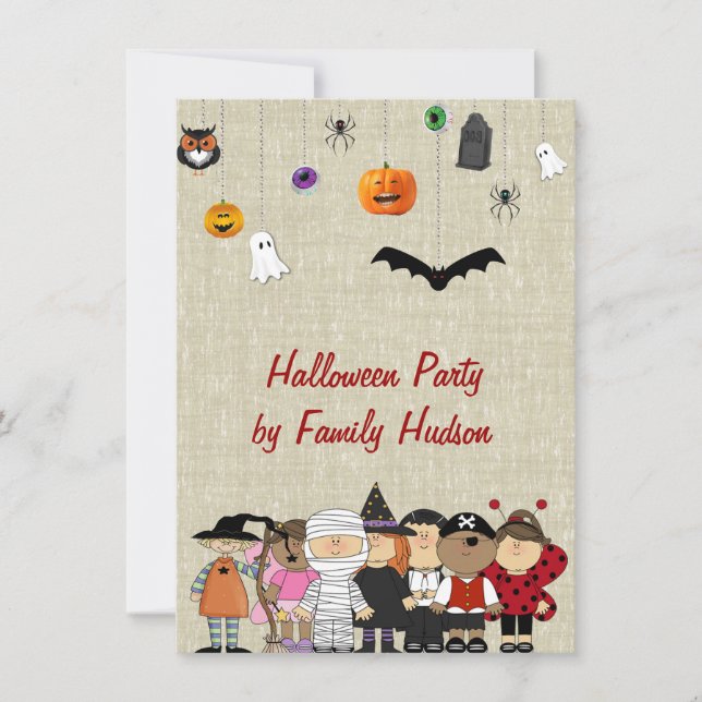 CHILDREN HALLOWEEN INVITATION (Front)