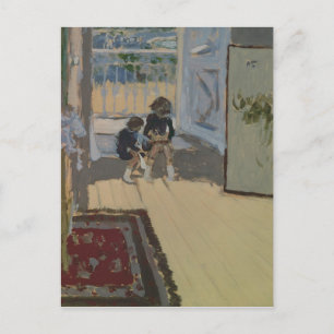 Children in a Room, 1893 Postcard