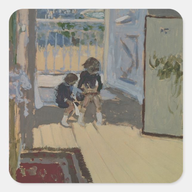 Children in a Room, 1893 Square Sticker (Front)