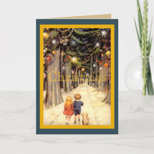 Children in Christmas Lane Holiday Card