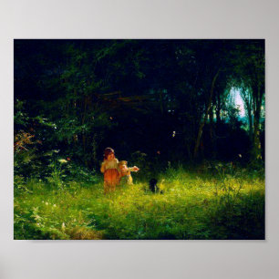 Children in the Forest, Ivan Kramskoi Poster