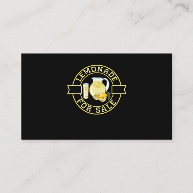 Children Lemonade Stand Boys Girls Business Card (Front)