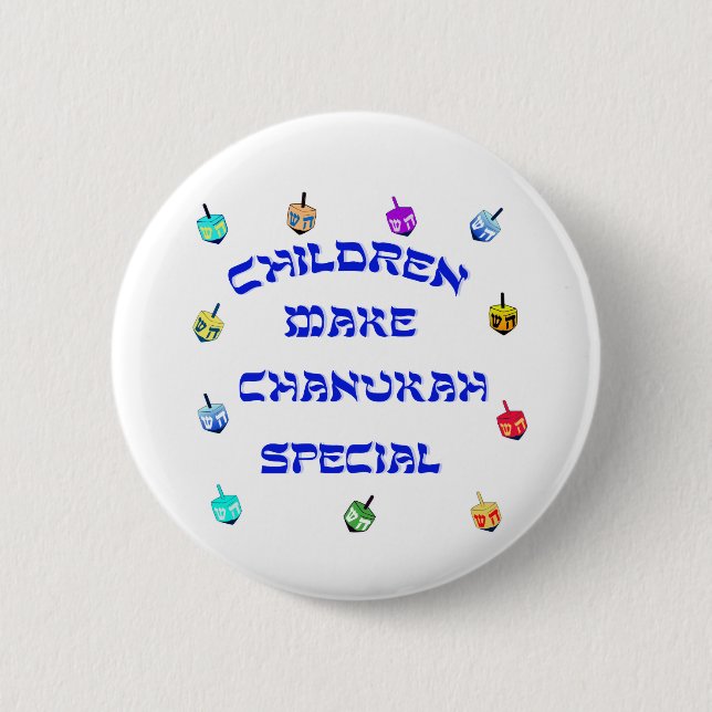 Children Make Chanukah Special Button (Front)