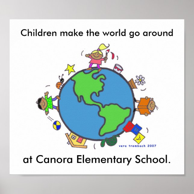 Children Make the World/Personalise/Vera Trembach Poster (Front)