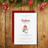 Children Music Concert Christmas Cute Snowman